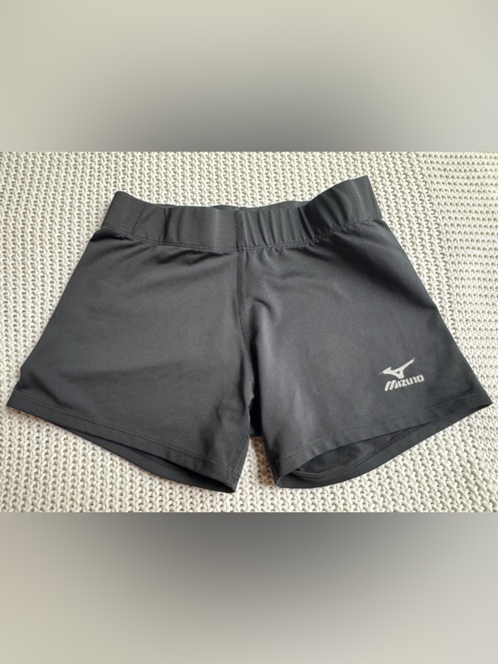 Mizuno Black Girl’s Athletic Shorts - Stretch Performance